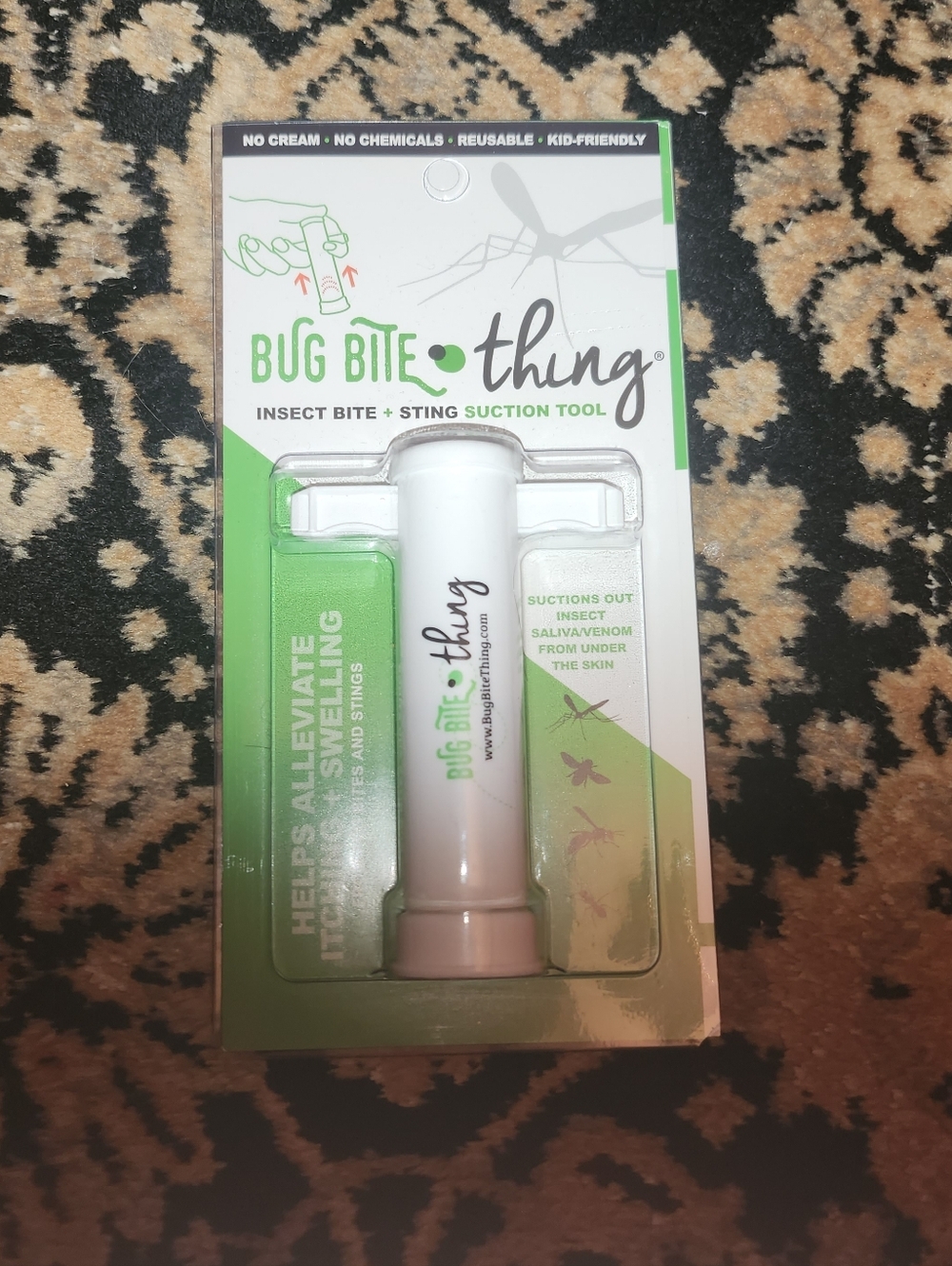 Bug Bite Thing Insect Bite & Sting Suction Tool - White & Green